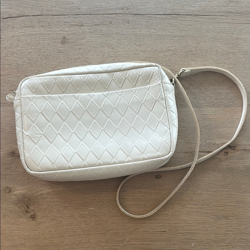 Clare V. Marisol Bag in Cream Diamond